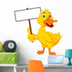 Funny Duck Cartoon with Wall Decal