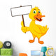 Funny Duck Cartoon with Wall Decal
