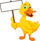 Funny Duck Cartoon with Wall Decal