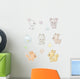 set of cute forest animals Wall Decal