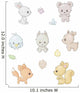 set of cute forest animals Wall Decal