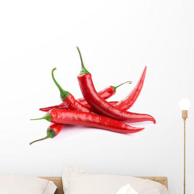 Chili Pepper shown on a wall