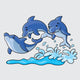 Dolphins Wall Decal