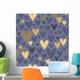 Seamless Pattern with Hearts Wall Decal
