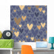 Seamless Pattern with Hearts Wall Decal