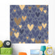 Seamless Pattern with Hearts Wall Decal