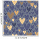 Seamless Pattern with Hearts Wall Decal