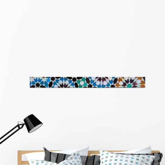moroccan vintage tile background Wall Mural