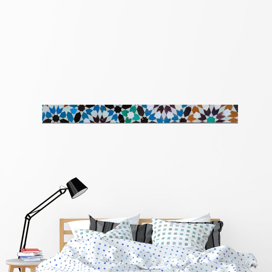 moroccan vintage tile background Wall Mural