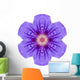 Purple Geranium Flower Mandala Wall Decal