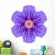 Purple Geranium Flower Mandala Wall Decal