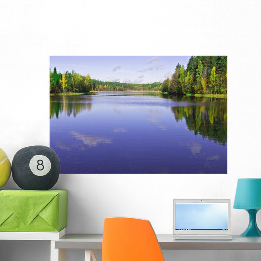 Forest Lake Wall Mural