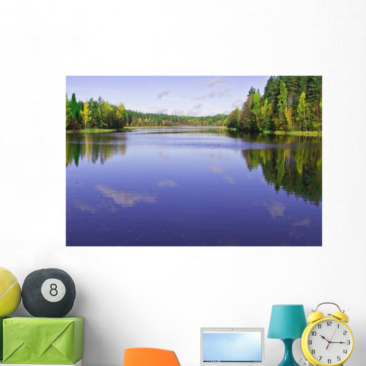 Forest Lake Wall Mural