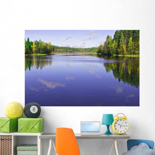 Forest Lake Wall Mural