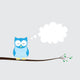 Owlet Dreaming Wall Decal