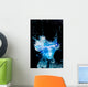 Blue Cocktail With Splash and Ice Vapor Wall Mural