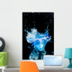 Blue Cocktail With Splash and Ice Vapor Wall Mural