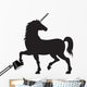 Corkscrew Unicorn Wall Decal
