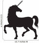 Corkscrew Unicorn Wall Decal