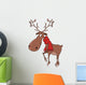 Christmas deer cartoon Wall Decal