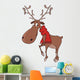 Christmas deer cartoon Wall Decal