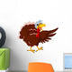 Funny Turkey Cartoon Posing Wall Decal