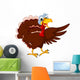 Funny Turkey Cartoon Posing Wall Decal