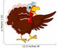 Funny Turkey Cartoon Posing Wall Decal