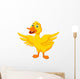 Happy Duck Cartoon Wall Decal