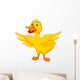 Happy Duck Cartoon Wall Decal