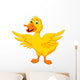 Happy Duck Cartoon Wall Decal