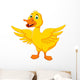 Happy Duck Cartoon Wall Decal