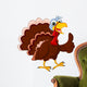 Funny Turkey Cartoon Thumb up Wall Decal