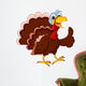 Funny Turkey Cartoon Thumb up Wall Decal
