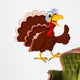 Funny Turkey Cartoon Thumb up Wall Decal
