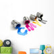 Spilled CMYK paint Wall Decal