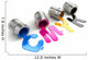 Spilled CMYK paint Wall Decal