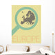 Vector Minimal Design - Europe Zoomed Wall Mural
