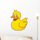 Rubber Duck Bubble Bath Cartoon Character Wall Decal
