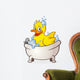 Rubber Duck Bubble Bath Cartoon Character Wall Decal