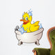 Rubber Duck Bubble Bath Cartoon Character Wall Decal