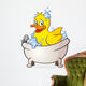 Rubber Duck Bubble Bath Cartoon Character Wall Decal