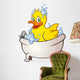 Rubber Duck Bubble Bath Cartoon Character Wall Decal