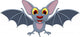 Cute Cartoon Halloween bat flying Wall Decal