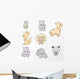 Set of Wild Animals Wall Decal