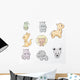 Set of Wild Animals Wall Decal