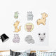 Set of Wild Animals Wall Decal