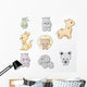 Set of Wild Animals Wall Decal