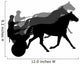 Vector Silhouette of Horse and Jockey 