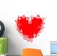Grunge Valentine Frame Heart Wall Decal